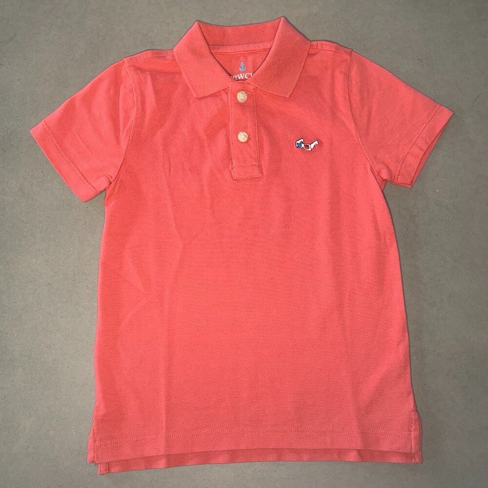 Crewcuts Boys Polo Shirt NWT | Coral Red Pink | Size 4-5